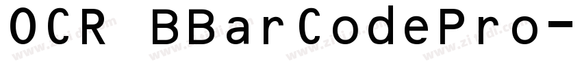 OCR BBarCodePro字体转换